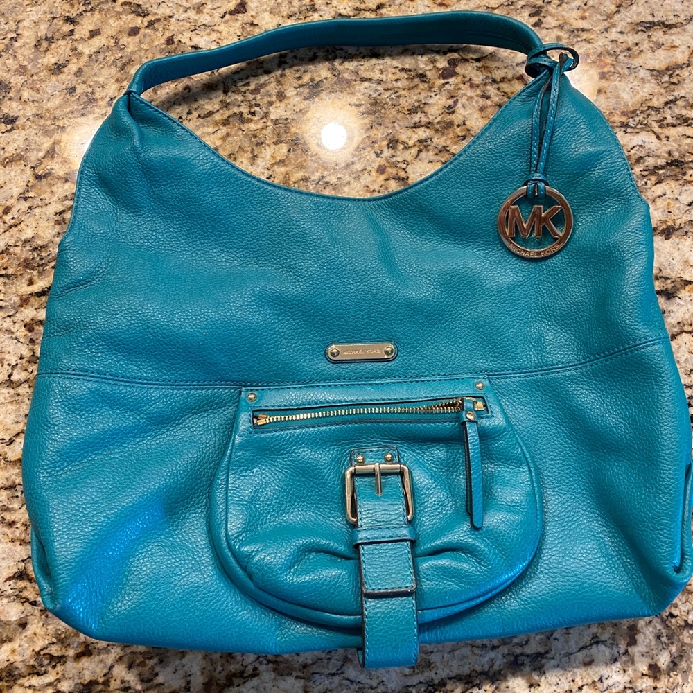 Michael Kors Teal Hobo Bag